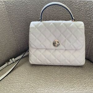 Kate Spade White Quilted Handbag